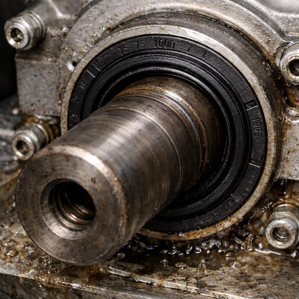 Oil Seal N23 - Elastomer coated N23 rotary shaft seal for high pressure in electric motor